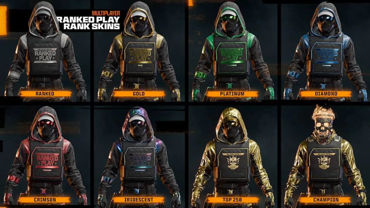 Black Ops 6 Ranked Play skins