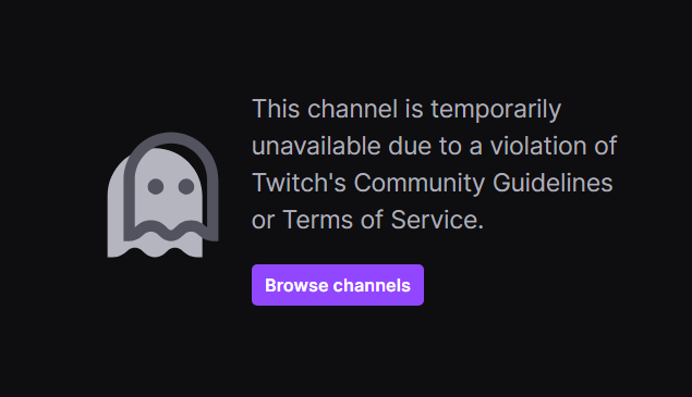 Asmongold Twitch channel banned