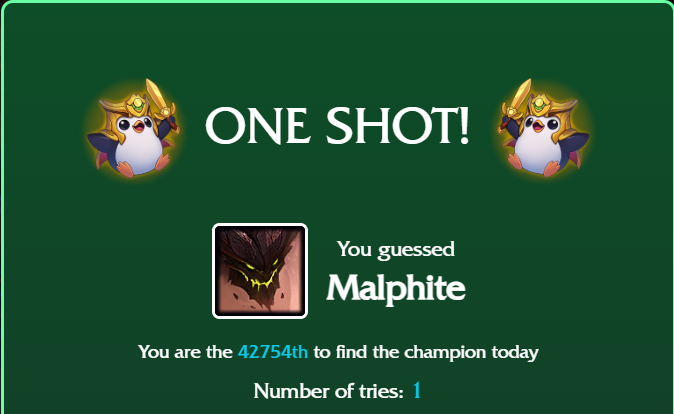 LoLdle oneshot malphite