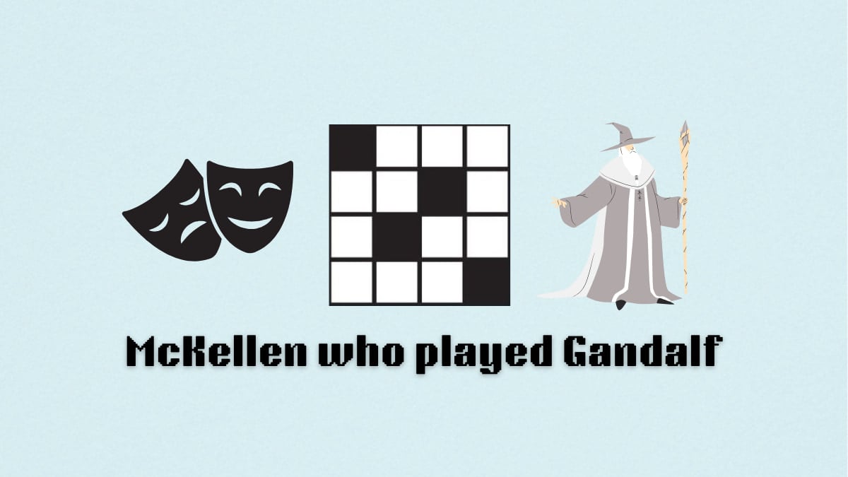 The McKellen who played Gandalf clue for the NYT Mini Crossword.