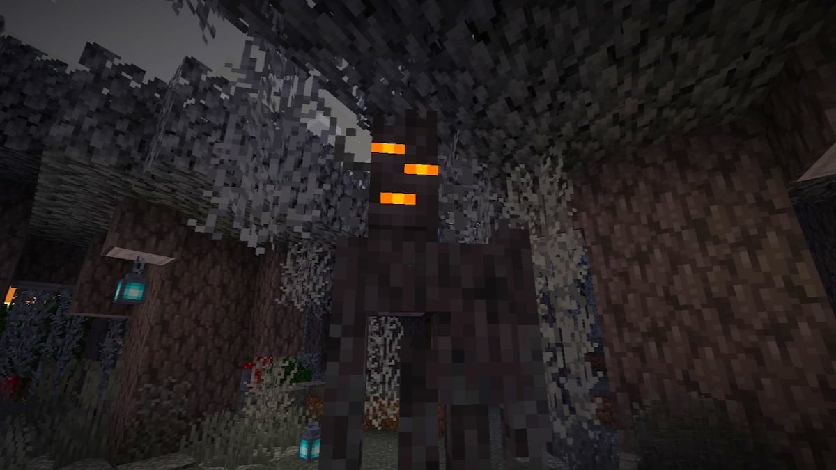 The Creaking in the pale garden in Minecraft.