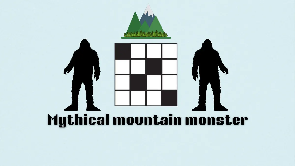 ‘Mythical mountain monster’ NYT Mini Crossword clue answer and hints