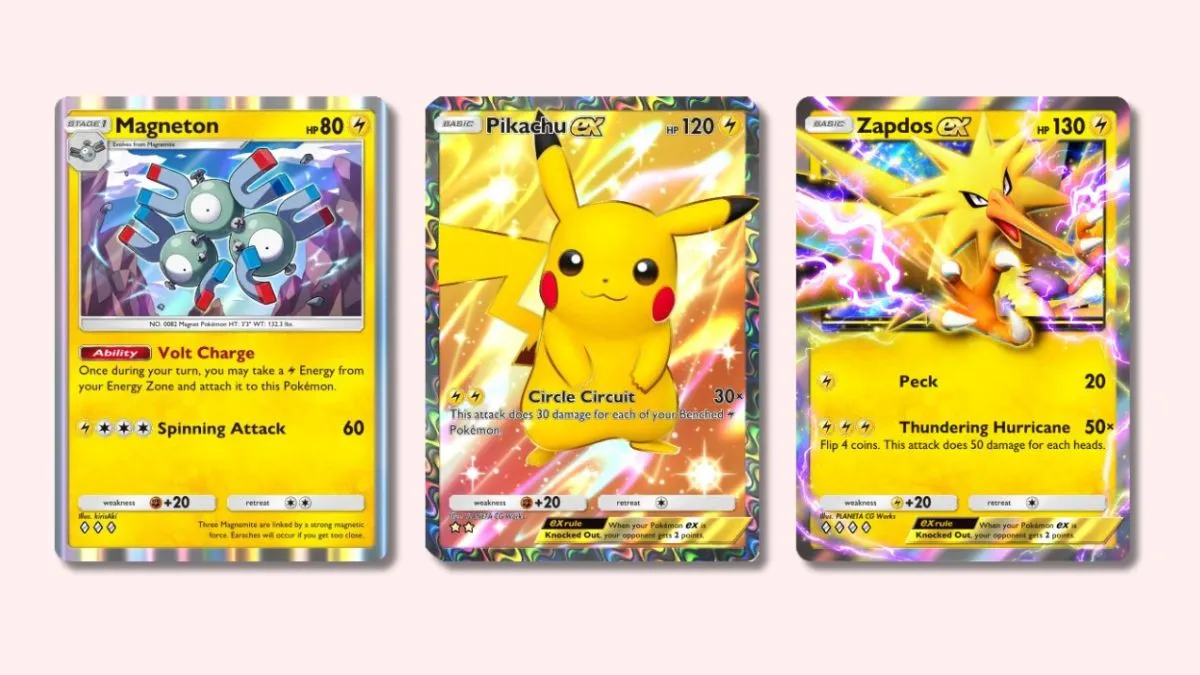 Every Genetic Apex Pikachu exclusive pack card in Pokémon TCG Pocket