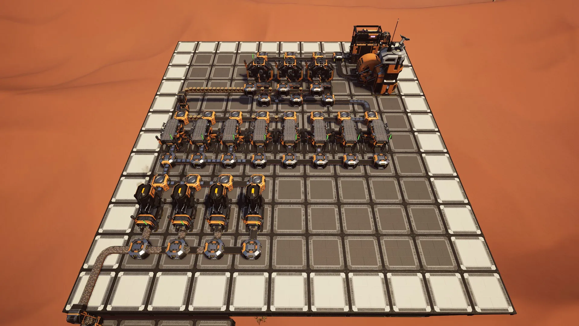 Best Reinforced Iron Plates Factory Layout in Satisfactory