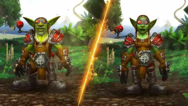 male and female goblins in heritage armor