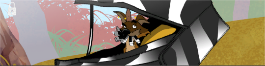 A wolf driving a car in a Black Ops 6 Calling Card.