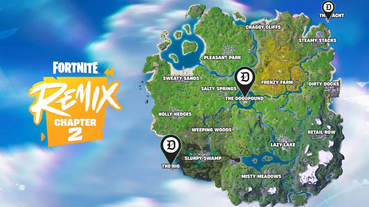 All Fortnite Remix bosses and vault locations