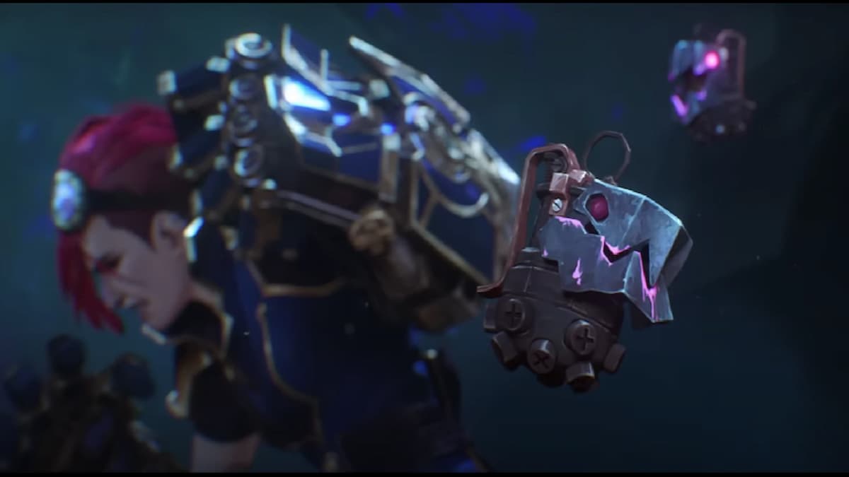 A snap of Vi and Fishbones from the Arcane Season Two trailer: VALORANT new Arcane Season Two collector's set