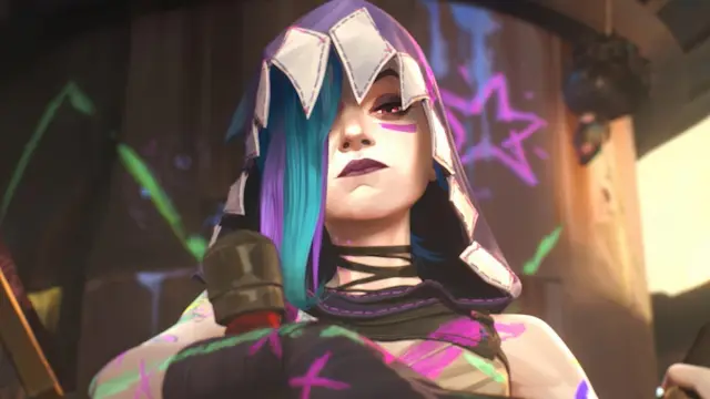 Foto que muestra a Jinx en el último acto de la segunda temporada de Arcane.