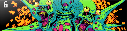 A close up shot of green zombie faces in a Black Ops 6 Calling Card