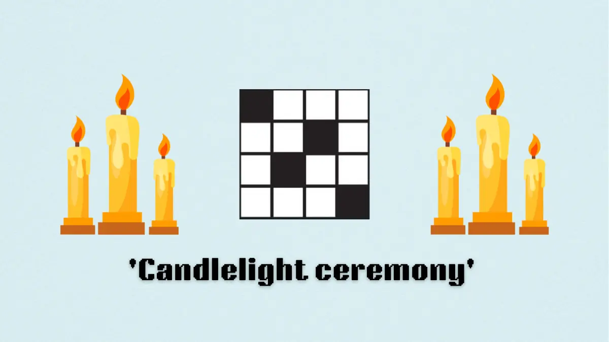 ‘Candlelight ceremony’ NYT Mini Crossword puzzle clues answer and hints