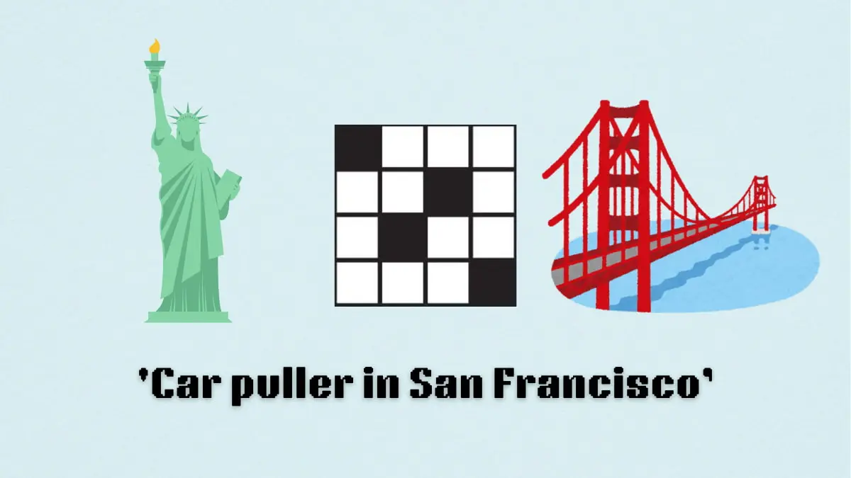 ‘Car puller in San Francisco’ NYT Mini Crossword puzzle clues answer and hints