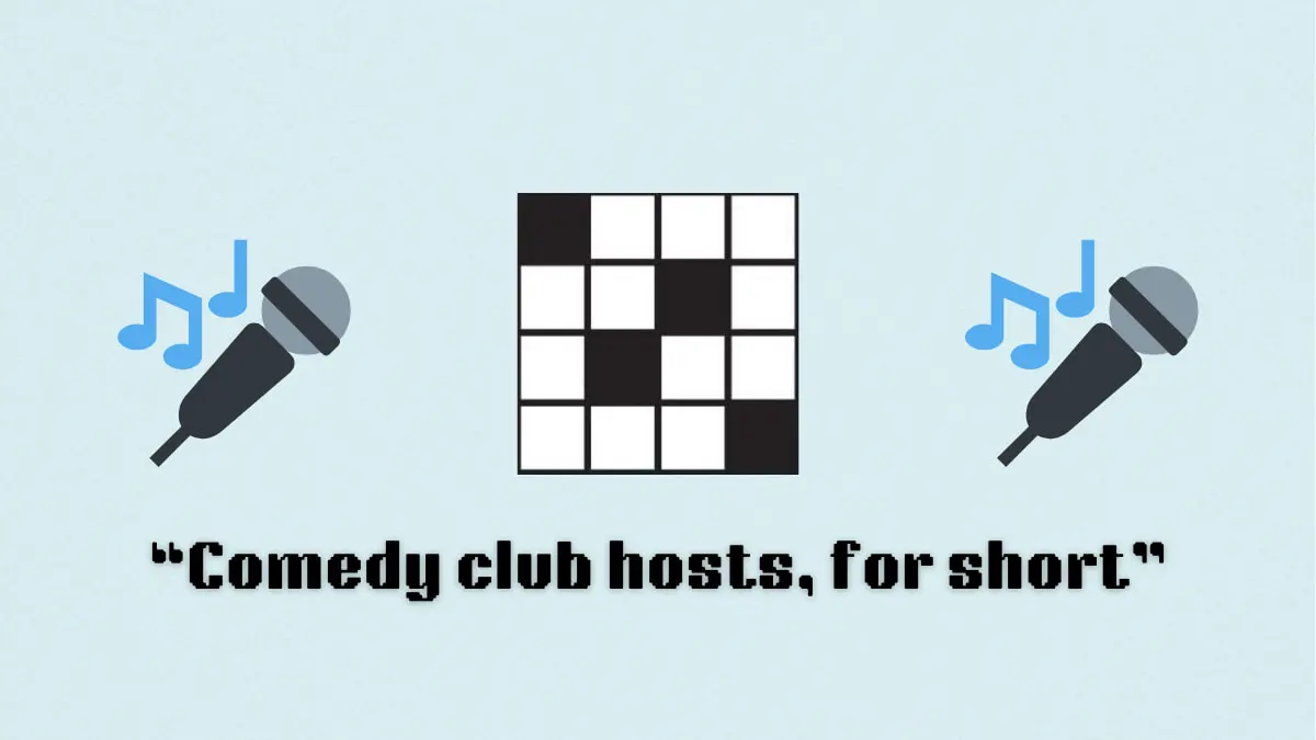 ‘Comedy club hosts, for short’ NYT Mini Crossword puzzle clues answer and hints