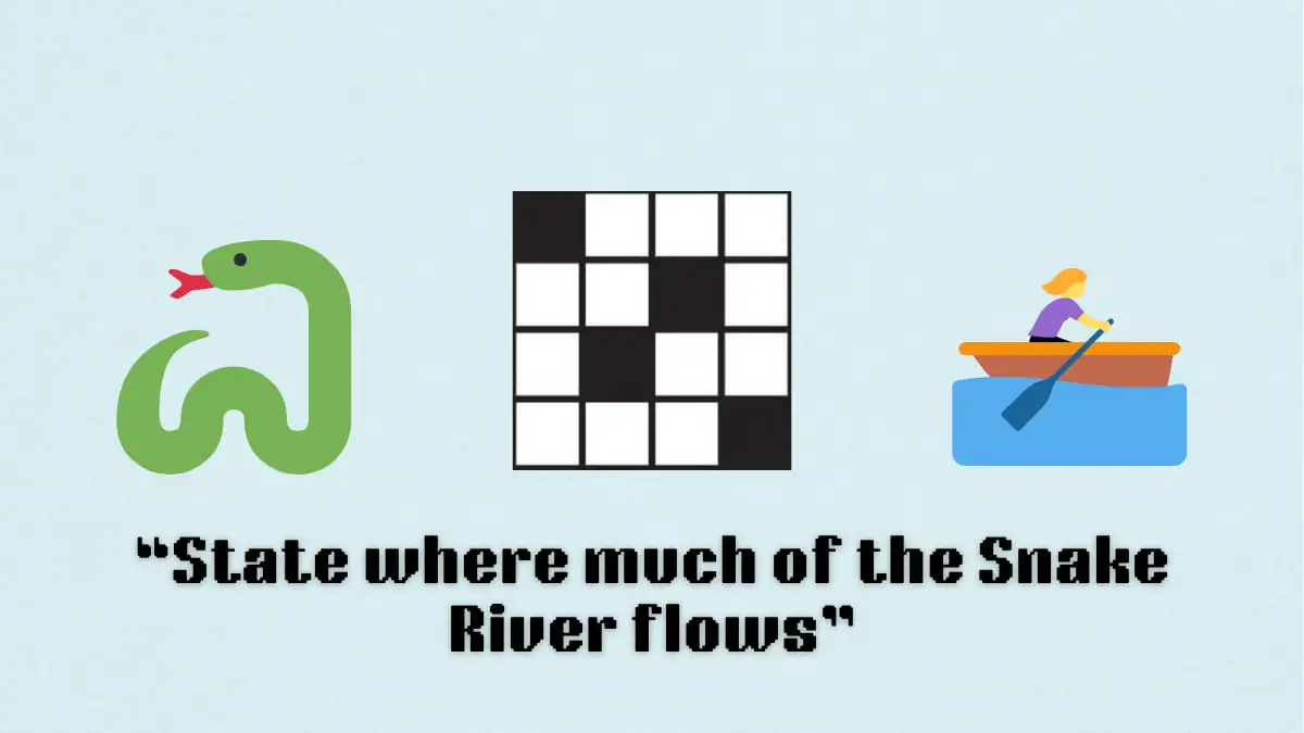 ‘State where much of the Snake River flows’ NYT Mini Crossword puzzle clue answer and hints