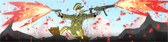 A cartoon character holding two guns in a Black Ops 6 Calling Card