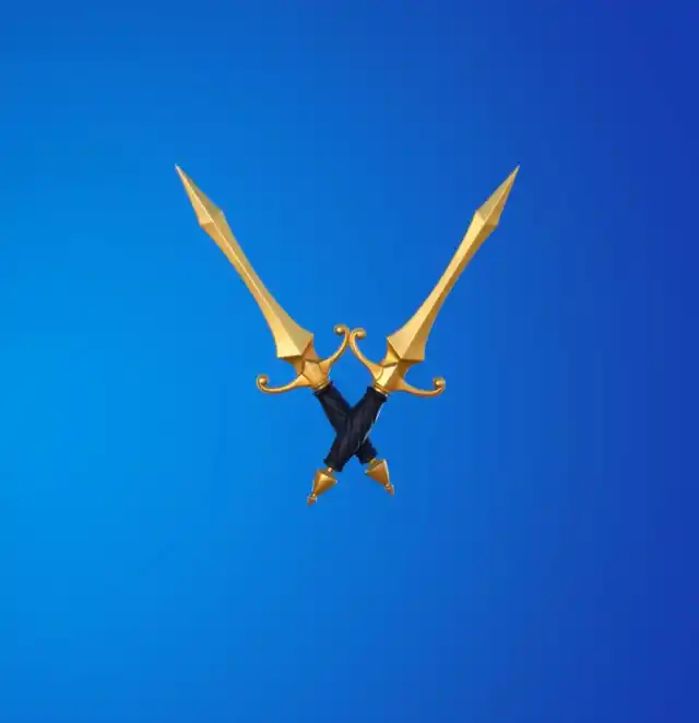 Golden Daggers Pickaxe in Fortnite.