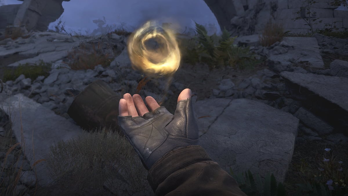 Holding a whirlwind artifact in STALKER 2