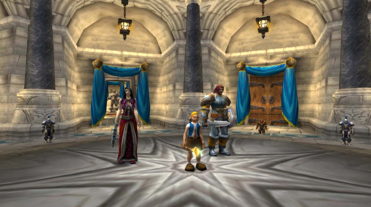 Anduin Wrynn in Stormwind Keep, Wow Classic