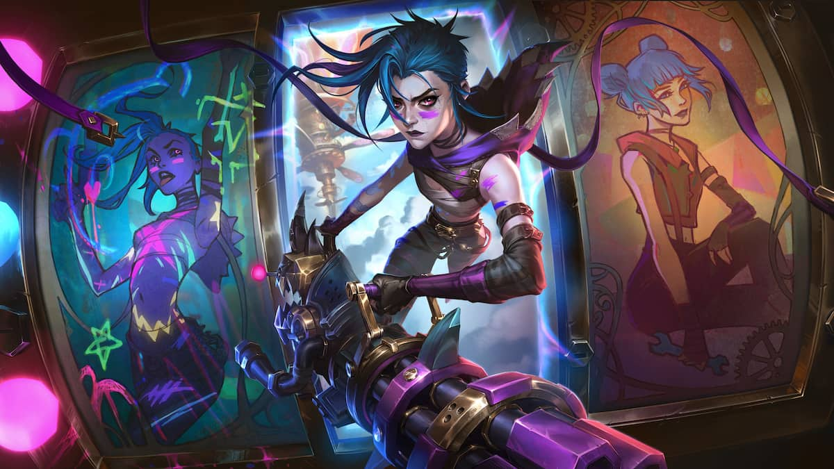 Picture showing Jinx in Arcane's Jinx Fixes Everything mini-game cover.