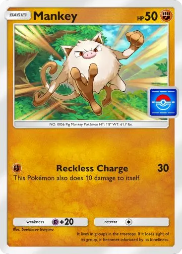 A Mankey Promo Card in Pokemon TCG Pocket.