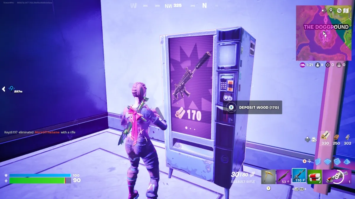 vending machine at the Doggpound