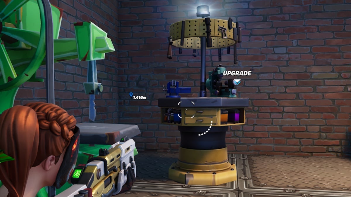 a fortnite weapons upgrade bench