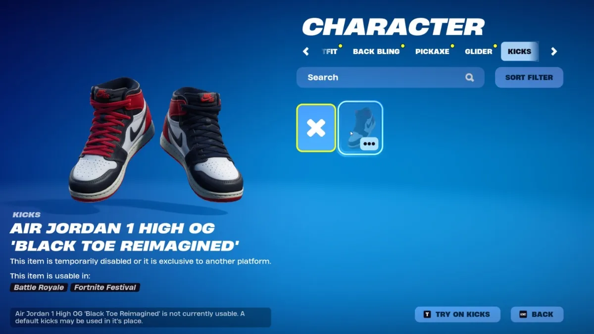 air jordan in fortnite kicks