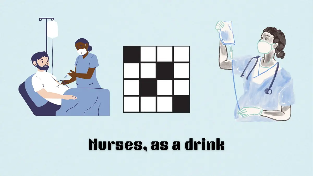 ‘Nurses, as a drink’ NYT Mini Crossword puzzle clues answer and hints