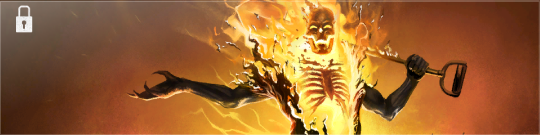 A flaming skeleton in a Black Ops 6 Calling Card.