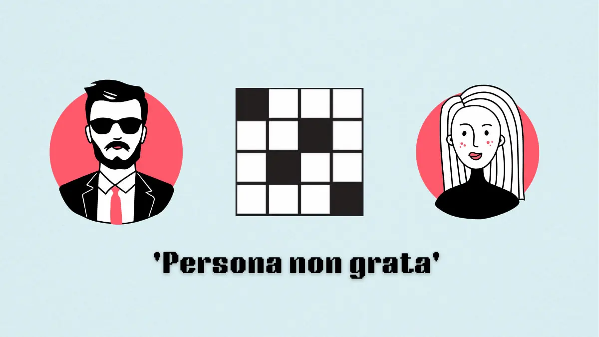 ‘Persona non grata’ NYT Mini Crossword puzzle clues answer and hints