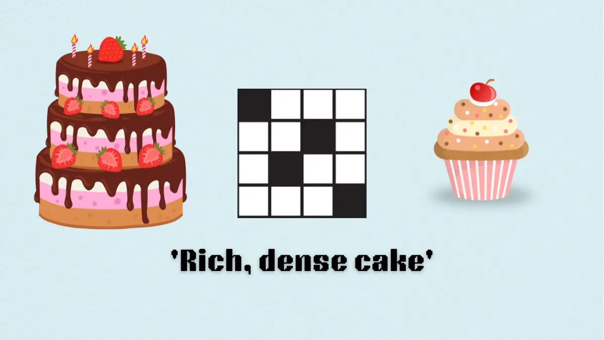 ‘Rich, dense cake’ NYT Mini Crossword puzzle clues answer and hints