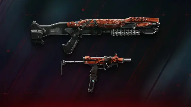 Two new Revenant weapons, the Scavenger's Fate shotgun and the Noxious Vetiver SMG.