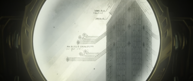 Picture showing the Hexgates' airduct which was used by Jinx to escape in Arcane.