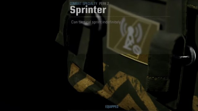 An imager showing the Sprinter perk in Call of Duty Black Ops 6 Warzone.