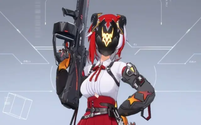 A shot of Eika from the waist up in Strinova Agents selection menu