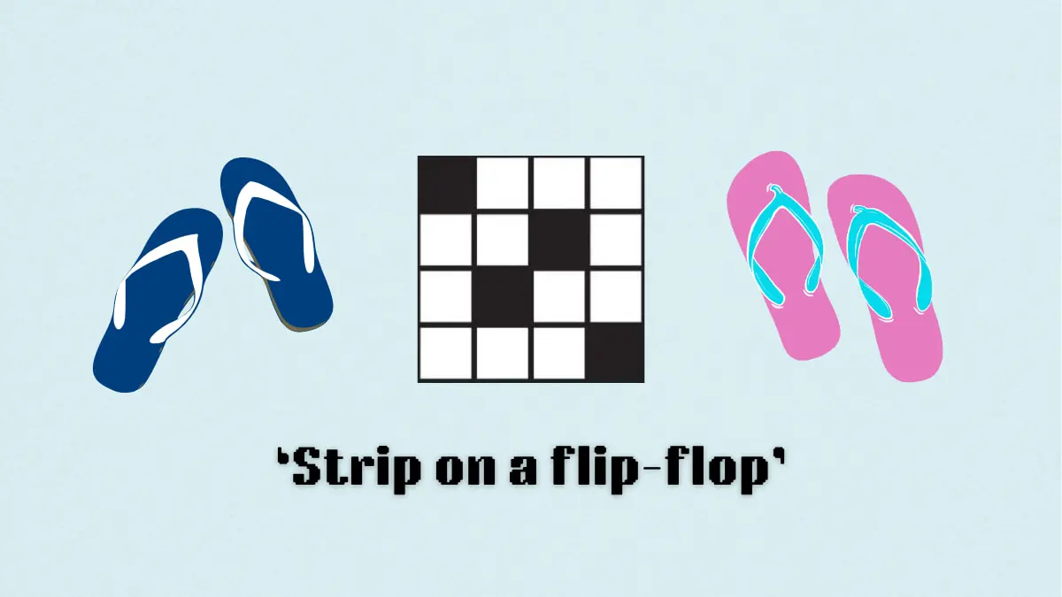 ‘Strip on a flip-flop’ NYT Mini Crossword puzzle clues answer and hints