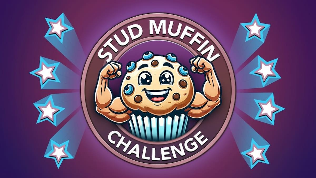 Picture showing the Stud Muffin Challenge cover in BitLife.