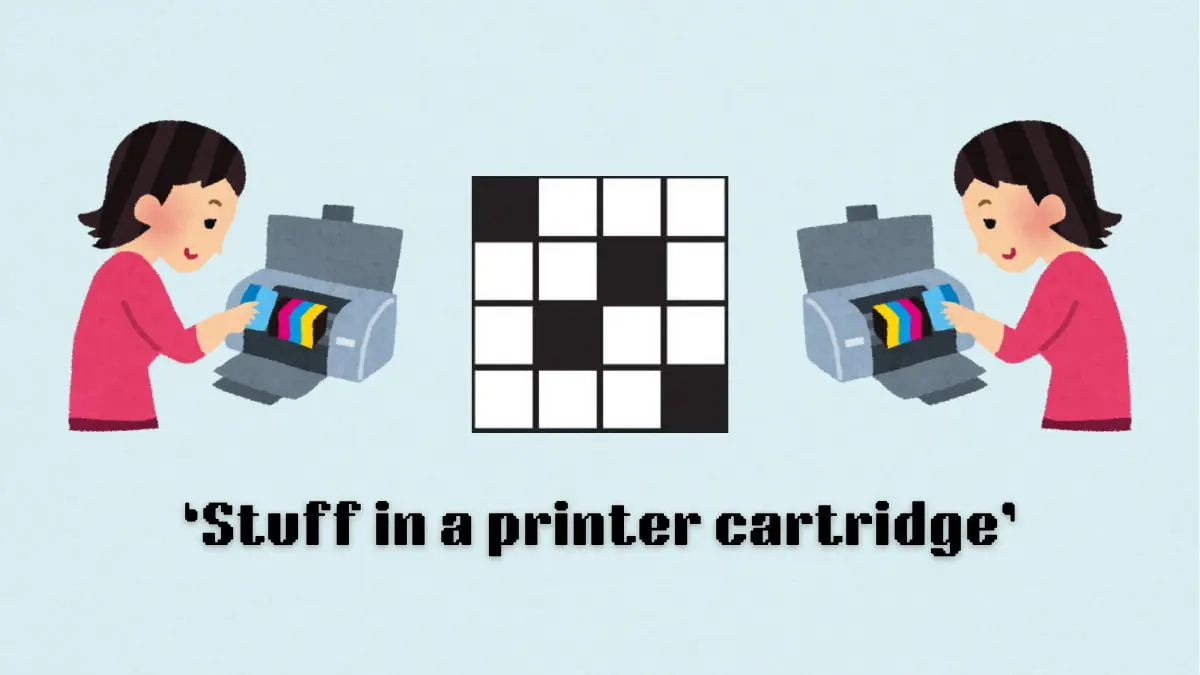 ‘Stuff in a printer cartridge’ NYT Mini Crossword puzzle clues answer and hints