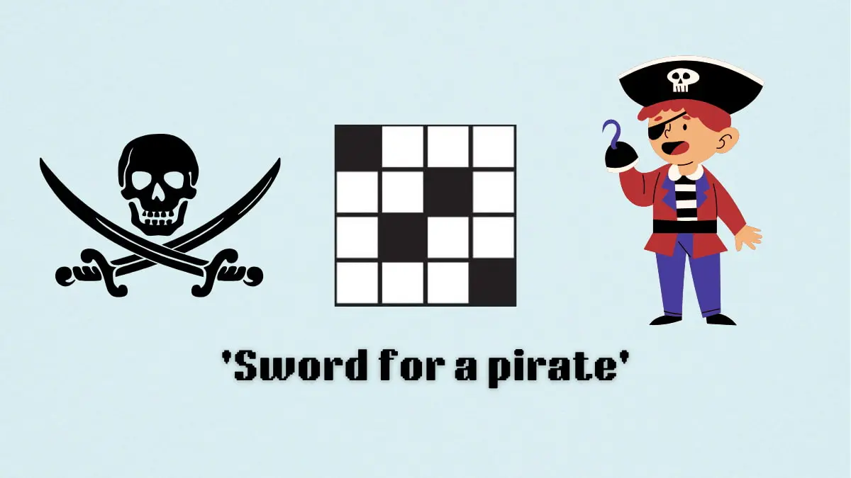 ‘Sword for a pirate’ NYT Mini Crossword puzzle clues answer and hints