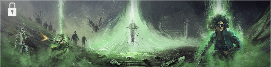 A floating player with a green aura in a Black Ops 6 Calling Card