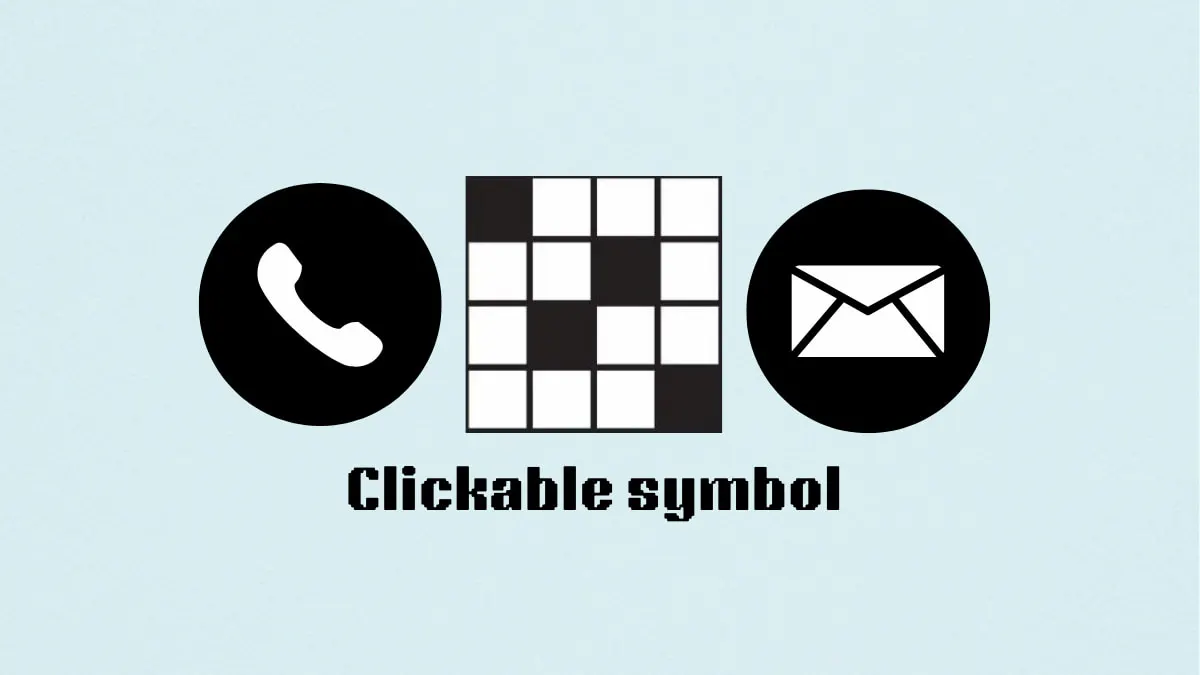 ‘Clickable symbol’ NYT Mini Crossword puzzle clue answer and hints