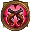 The icon for the Deadly Eye skill, showing two revolvers crossed over each other.