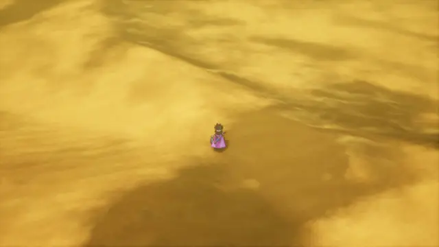 Dragon Quest 3 HD-2D Remake personality quiz: the hero is standing in the middle of a desert.