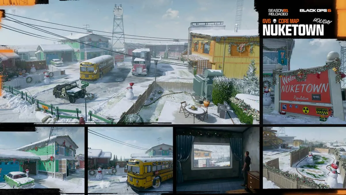 Nuketown Holiday map in BO6