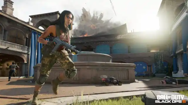 Maya running in Black Ops 6 with her hair down