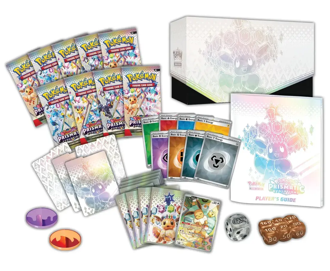 Все продукты Prismatic Evolution и дата выпуска Pokémon TCG