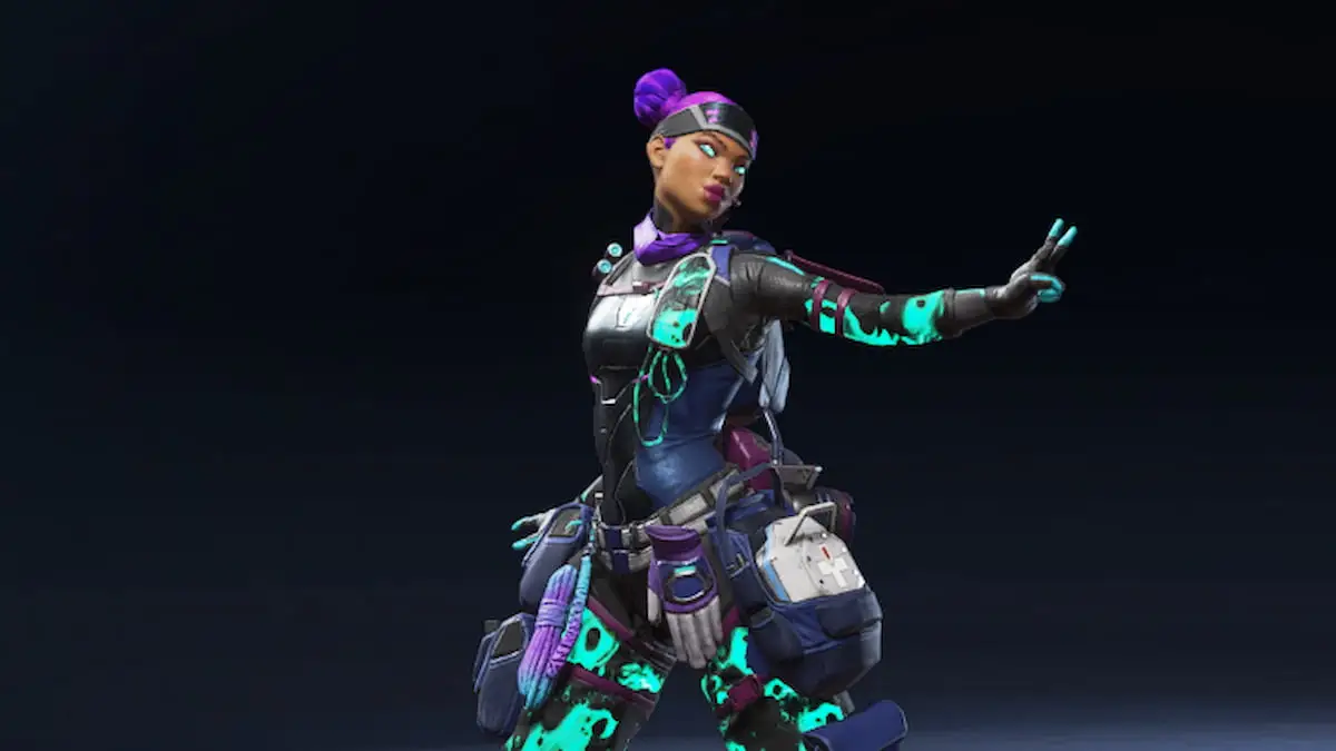 The Corrupt Plasma skin for Lifeline in Apex Legends.