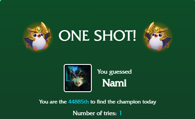 nami one shot loldle quote