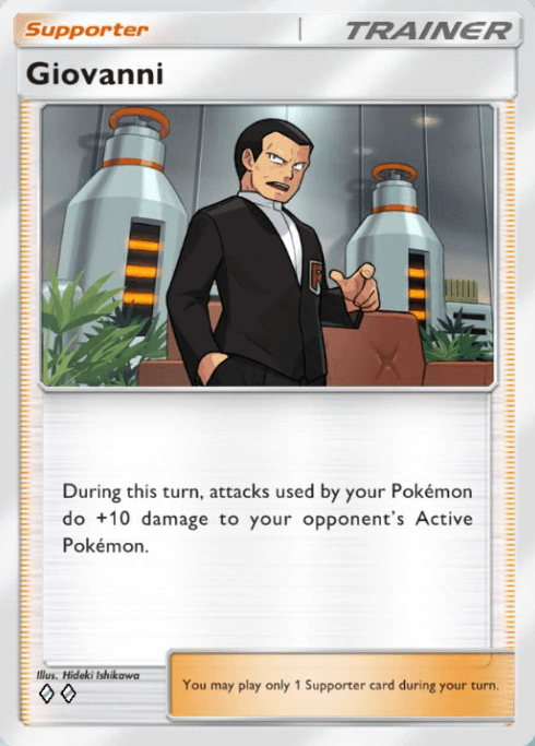 Giovanni Pokémon TCG Pocket card.