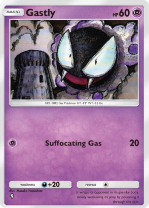 Gastly Pokémon TCG Pocket card.